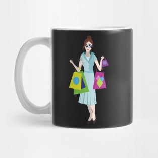Woman Shopping Mug
